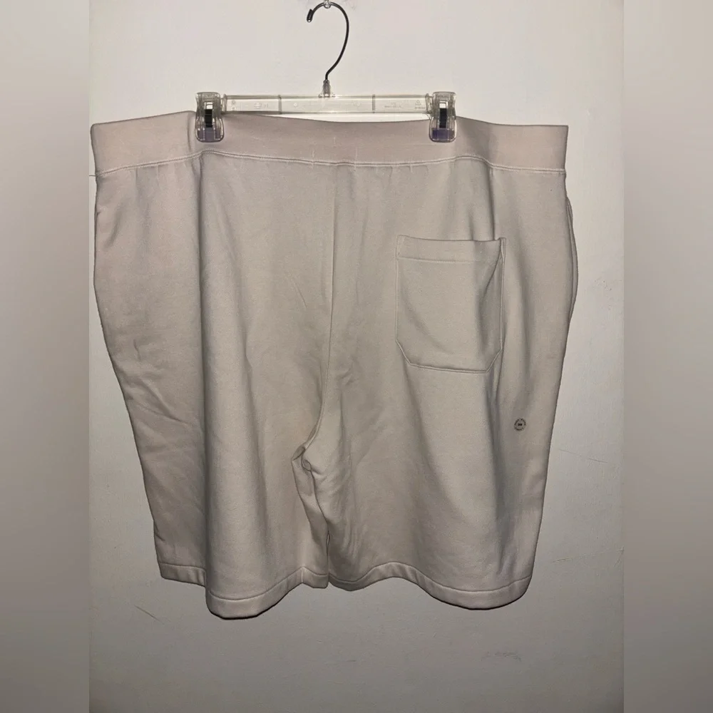 NWT Polo Ralph Lauren Sweat Shorts Mens 3XB Beige Drawstring Big Pony Logo